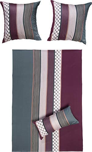 Joop. Joop. Bettbezug-Set Satin dunkelrosa Größe 40x80 cm / 135x200 cm