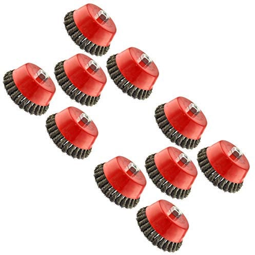 Wire Cup Brush Wheel 150mm for 4-1/2 115mm Angle Grinder Twist Knot AU010_10Pk
