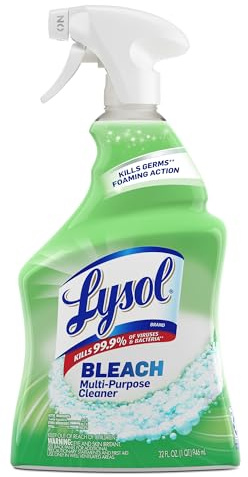 Lysol Multi-Purpose Cleaner Sanitizing and Disinfecting Spray with Bleach, All Purpose Cleaning Spray for Bathrooms and Kitchens, 32oz