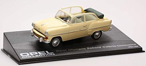 Ixo Opel Olympia Rekord Cabrio Limousine Beige 1954-1956 Inkl Zeitschrift Nr 5 1/43 Modell Auto