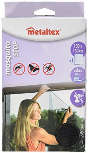 Metaltex 297702 - Mosquitera para Ventana, 130 x 150 centímetros, Color Negro
