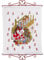 MARUSSIA Eva Rosenstand Wandbehang Kreuzstich Set Adventskalender, Weihnachtsmann mit Kinder, Zählmuster, 40x50cm