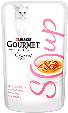 Gourmet Suppen Erwachsene Katze Mit Thunfisch, Sardellen Und Felchen Beutel 40G