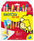 GIOTTO be-bè, Súper Lápices Lavables, Mina Jumbo, 7mm, Colores surtidos con sacapuntas grande, 12 unidades