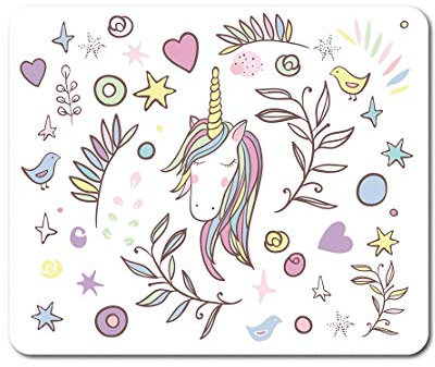 Pretty Unicorn Mouse Mat Pad - Daughter Kids Auntie Student Gift Computer #14228