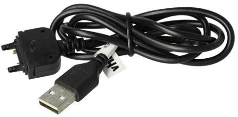 vhbw USB Datenkabel kompatibel mit Sony Ericsson W950i, W960i, W980, W980i, W995, Xperia Pureness, Z250i, Z310i, Z320i, Z520i, Z530i Handy schwarz
