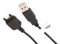 vhbw USB Datenkabel kompatibel mit Sony Ericsson W950i, W960i, W980, W980i, W995, Xperia Pureness, Z250i, Z310i, Z320i, Z520i, Z530i Handy schwarz