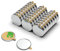 NeoMagNova® Neodym-Magnete Selbstklebend Stark - N42, 10x1mm runde Rückseite Selbstklebende Power-Magnete - für Dekorationen, Kunst, Basteln, Miniaturen und mehr - Set mit 50 Stück