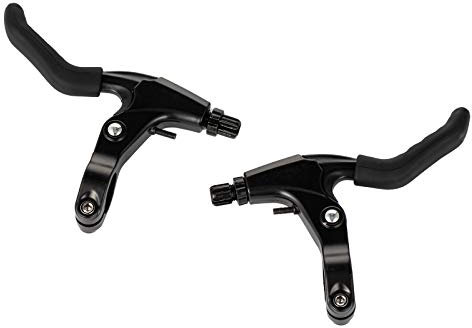 PAXLAMB Fahrrad-Bremshebelhülse, Silikon-Gel, Anti-Rutsch-Bremsgriff-Schutz, 1 Paar (schwarz)