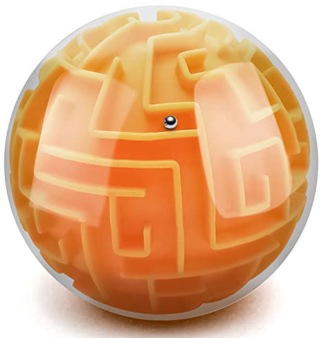 Puzzle Maze Ball Spielzeug für Kinder Jungen Mädchen & Geschenk für Erwachsene | Sequential Memory Gravity Sensory Brain Teasers Game - Mittlerer Schwierigkeitsgrad Challenges Speed Cubes