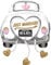 Amscan 4358475 - SuperShape Folienballon Brautauto, Just Married, Geschenk, Dekoration, Hochzeit, Auto, Vermählung, Heliumballon, Luftballon