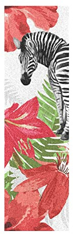 LDIYEU Tiere Zebra Pferd Blatt Skateboard Griptape rutschfest Selbstklebend Longboard Griptapes Aufkleber Griffband 33X 9(1pcs)