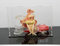 MEEC Vitrine acrylique transparente, boîte de comptoir de montage avec base noire, vitrine de protection anti-poussière pour figurines d'action, jouets à collectionner (40x20x25CM)