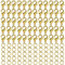 300 Stück Gold Karabinerverschluss Schmuck Set 12x7mm Kettenverschluss Gold Und Biegeringe Offene Verschlüsse für Ketten Schmuckverschlüsse für Schmuckherstellung, Ohrring, Armband, Halskette