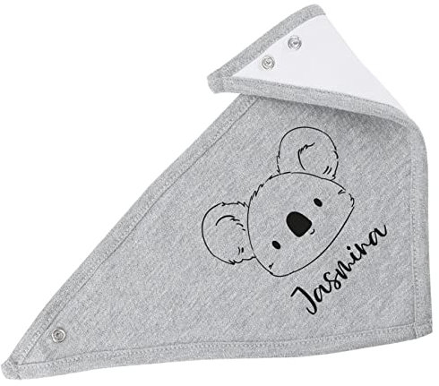 Striefchen® Baby-Geschenk Halstuch für Kinder mit Namen perfekte Geschenkidee zur Geburt oder Taufe (Koala)
