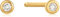 Ania Haie Damen-Ohrstecker 585er Gelbgold 2 Diamant One Size 88360699