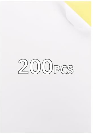 APACALI 200 Blatt Etiketten A4, Sticker Papier zum Bedrucken, A4 Klebeetiketten Etiketten Selbstklebend Bedruckbar, Bedruckbare Aufkleber, Haftetiketten Aufklebe für Laser/Inkjet Drucker