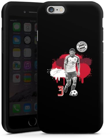 DeinDesign Panzer Handyhülle kompatibel mit Apple iPhone 6 robuste Outdoor Hülle Schutzhülle matt FC Bayern München Minjae Kim Trikot