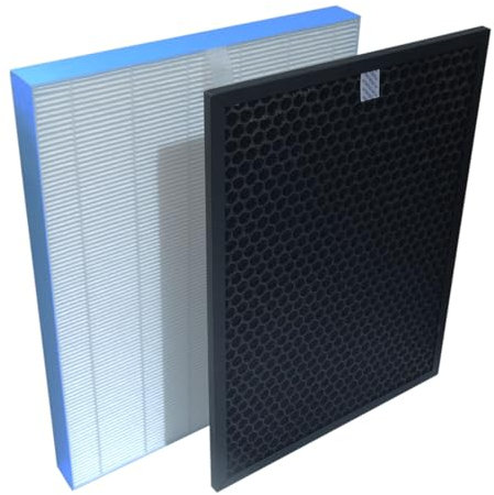 PUREBURG Replacement Filter Compatible with Winix U450 WACU450 Air Purifier 124290, Activated Carbon and True HEPA Filter