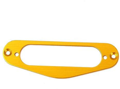 BESTonZON Gitarren-tonabnehmerrahmen-montagering Single-coil-flach-humbucker-tonabnehmerring Mit Schrauben Gitarren Im Tl-stil Goldfarben