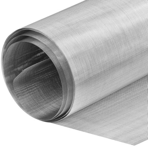 Filtro in acciaio inox 60 rete metallica a maglia fine, rete metallica in acciaio inox 304, griglia di ventilazione, rete metallica 34 cm x 1,2 m