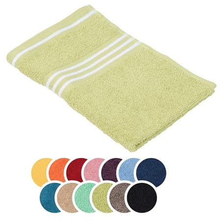 liebling Gästetuch Baumwolle, Serie Santos, 500 gr. / m², 30 x 50 cm, Ökotex, 60 Grad, saugstark, schnelltrocknend, Farbe: Limone