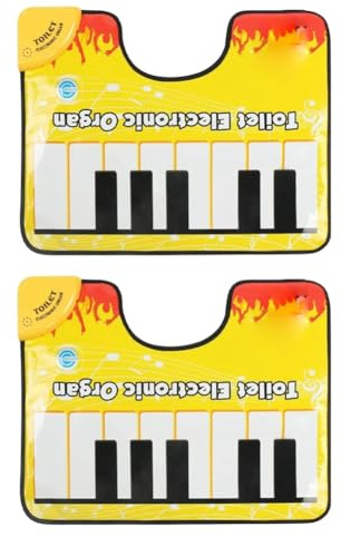 Yominerr Tapis de bain avec son de piano artistique, tapis de sol attrayant avec son piano, tapis de toilette avec musique électronique