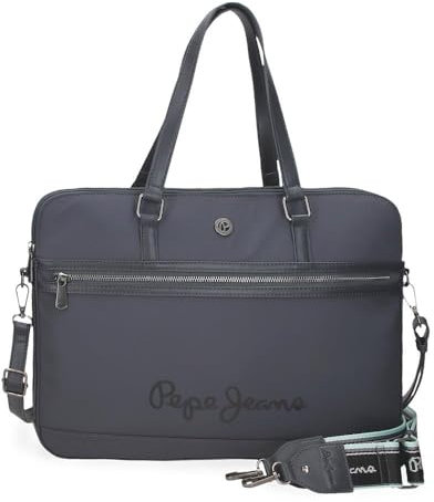 Pepe Jeans Corin - Borsa per laptop da 15,6 pollici, colore: grigio 40 x 30 x 5 cm, poliestere e PU 6L by Joumma Bags, grigio, Taglia unica, Borsa per computer portatile