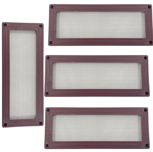 HowseHold Air Brick Mesh Cover (Pack of 4) Pest Proof Stainless Steel Vent Mesh for Rodent, Bird & Insect Protection Fits Standard Air Bricks