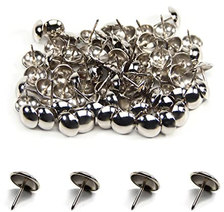 Stecknadeln Tacks, 100 Stück 5/8 Zoll (16 mm) Polsternägel, Reißnägel aus Edelstahl, Möbel, Sofa, Reißnägel, Pins for Polstermöbel, Korkplatten