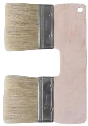 Doiyislem Double Pinceau pour Peinture,Double Pinceau | Pinceaux en Forme de U - Pinceau de Peinture Murale d'art pinceaux de 3 Pouces pour Outil de Peinture Acrylique pinceaux pour