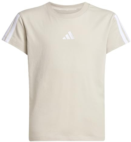 adidas Girl's Essentials T-Shirt, Wonder Alumina/White, 11-12 Years