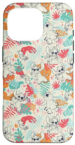 iPhone 16 Pro Disney Lilo & Stitch Patterns (Stitch & Angel) Case