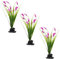 GREENADSCAPE 3 Pz Decorazione Del Piatto Di Sashimi Sushi Verde Finta Mini Fiore Giapponese Piatto Di Sashimi Ornamento Floreale Ornamento Floreale Piatto Di Sushi Plastica Viola,porpora