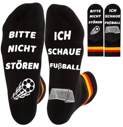 ZYXTLY Fussball Geschenke für Männer Jungen Geburtstagsgeschenk Fußball Geschenke für Jungs Männer Lustige Deutschland Fussball Socken,Kleine Weihnachtsgeschenke Kleinigkeiten Weihnachten Geschenk