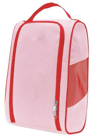 Dickly Golf-Schuhtasche, Schuh-Tragetasche, Aufbewahrungstasche für Camping, Fitnessstudio, Outdoor-Sport, Wandern, Pink Rot