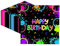 40 Stück Geburtsta Party Servietten 33x33cm,Leuchtendes Neonthema Geburtstagsparty Geburtstag Party Einwegpapier Servietten für Geeignet Jungen und Mädchen Party Deko
