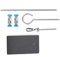 Chemistry Laboratory Support Stand Set 30cm with Retort Ring Flask Tube Clamp Rod Chemistry Physics Equipment