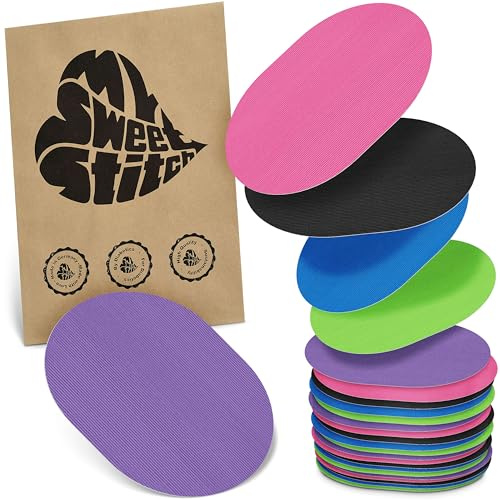MySweetStitch 25 Fixierpflaster für CGM-Sensoren oval Rainbow | Hilft gegen vorzeitiges Ablösen, wasserfest und schnell trocknend, hautfreundlich, bis zu 15 Tage Halt