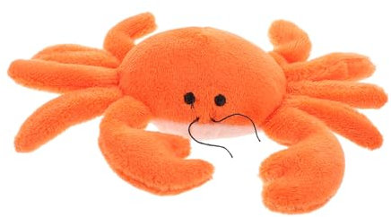 Sosoport Cartoon Plush Crab Refrigerator Magnet Marine Animal Model Locker Decor Cute Fridge Magnet for Kitchen and Office