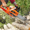 Motosierra de gasolina guía-cadena para corte de ramas de árboles, motosierra con 2 cadenas de sierra (52 cc 45 cm)