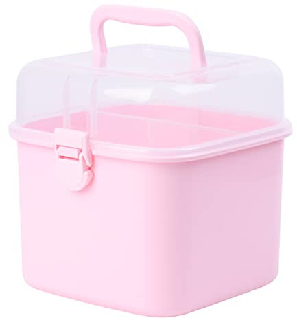 SAFIGLE Notfallbox Mit Mehrschicht-design Tragbare Erste-hilfe-kiste Medikamentenkoffer Für Haushalt Und Büro Pille-container Für Reisen Und Camping