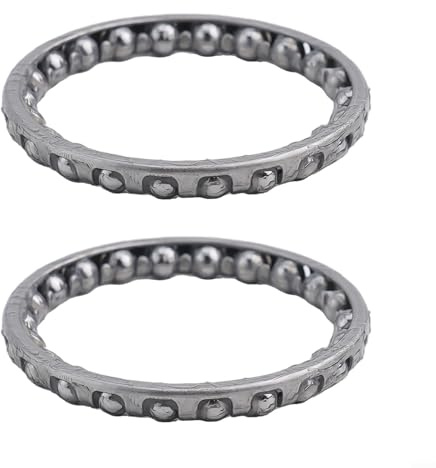 Front Wheel Steering Ball Bearings 2pcs 37mm for Electric Scooter Headset Replacement Compatible with Pro Forks