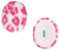 Earbags Ohrenwärmer Fashion, Kunstfell Spotted Weiß Pink, M