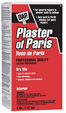 DAP Plaster of Paris (Dry Mix), White, 4 Lb Box (7079810308)