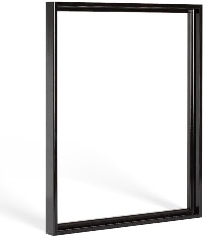 Bildershop-24 Schattenfugen - Rahmen LEMGO 60x60cm Schwarz (Hochglanz) - 7 Farben 73 Formate