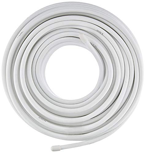 Aerials, Satellites and Cables Ltd RG6 50 m Digital Coax Cable for TV - White