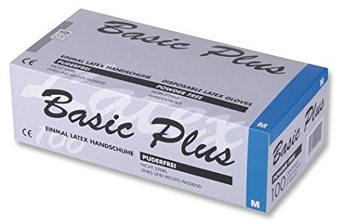 Basic-Plus, Latex Einmalhandschuh *Puderfrei*, Größe XL