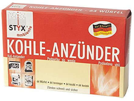 STYX Kohle-Anzünder 64 Würfel