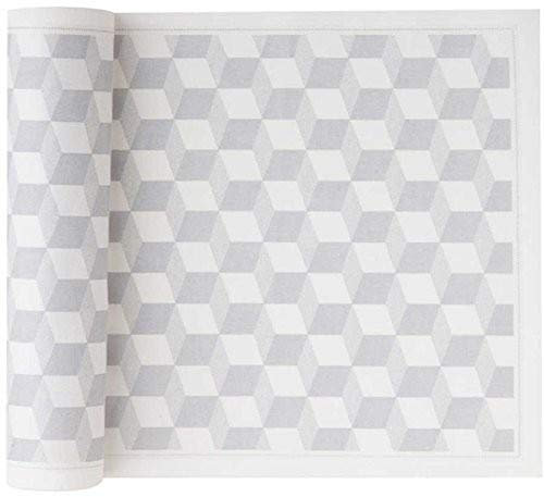 Servietten, Baumwolle, bedruckt, 20,3 x 20,3 cm, 12 Stück pro Rolle 8 x 8 Gray Cube